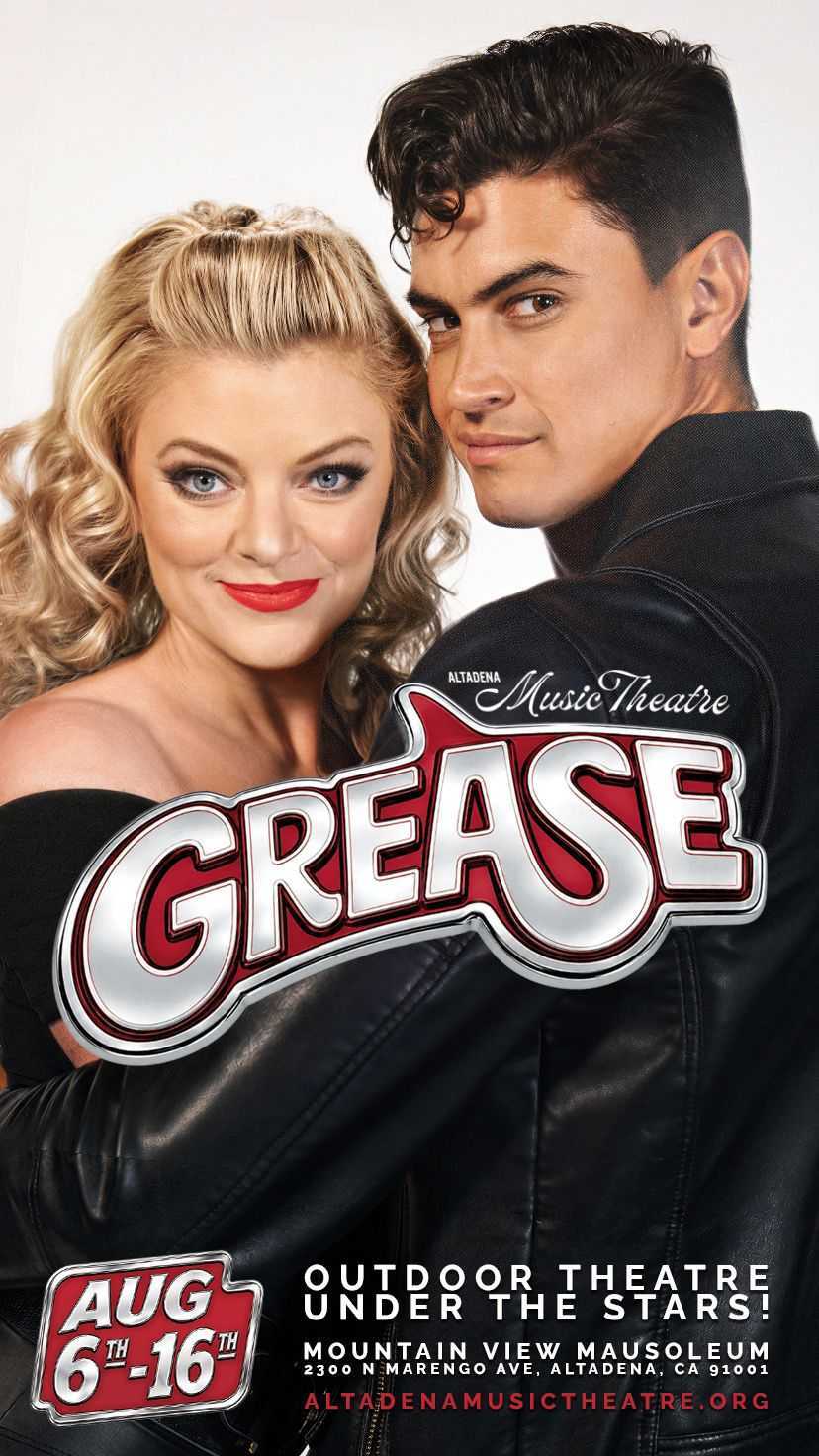 Grease presented by Altadena Music Theatre at Mountain View Mausoleum